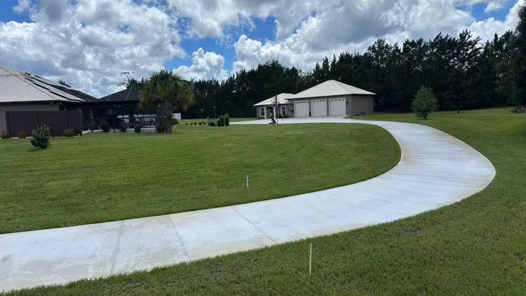 Driveway concrete in Marion County